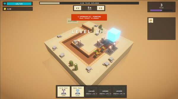 Screenshot 2 of Rogue Cube Defense - additional gameplay view