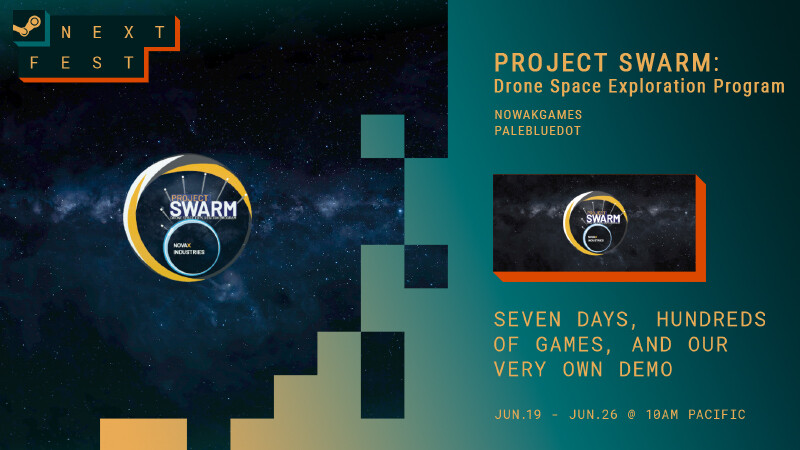 #2. Project SWARM: Drone Space Exploration Program (Steam) 由: NowakGames