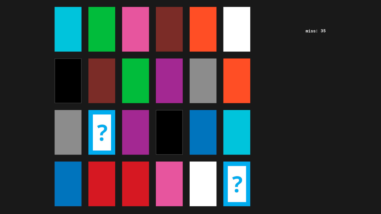 #5. Color X Memory (Steam) By: CasGames