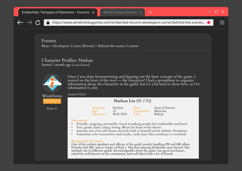 Emberfate: Tempest of Elements - Behind-the-Scenes Booklet screenshot 3