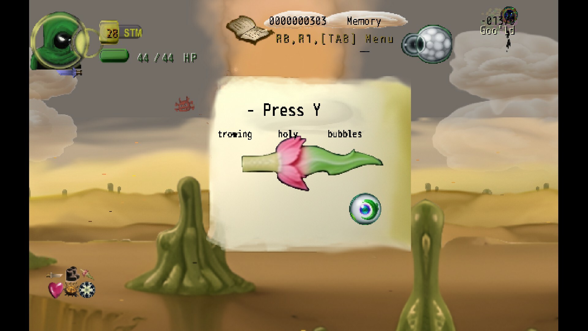 screenshot of a land Goo's crazy 11