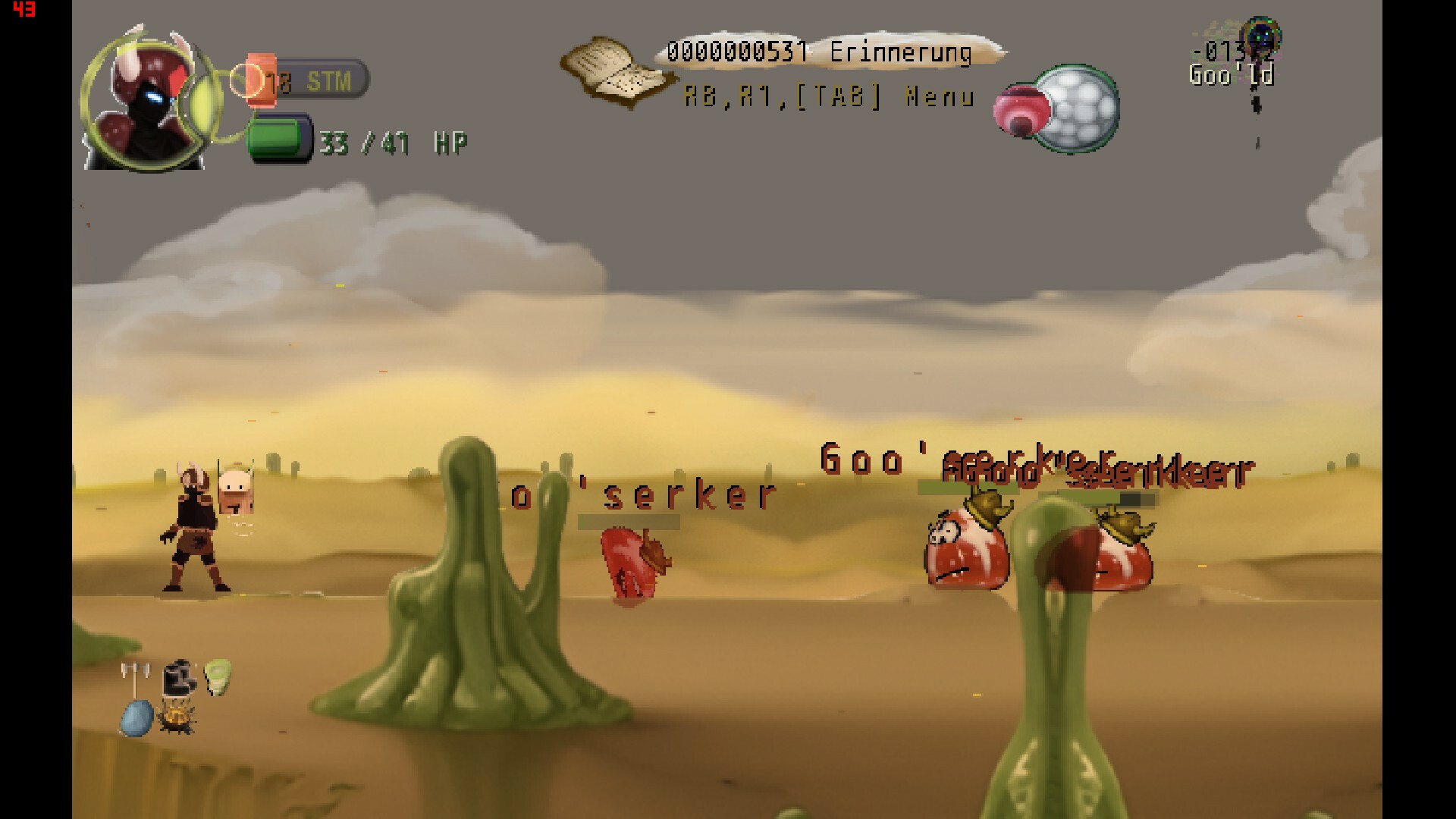 screenshot of a land Goo's crazy 9