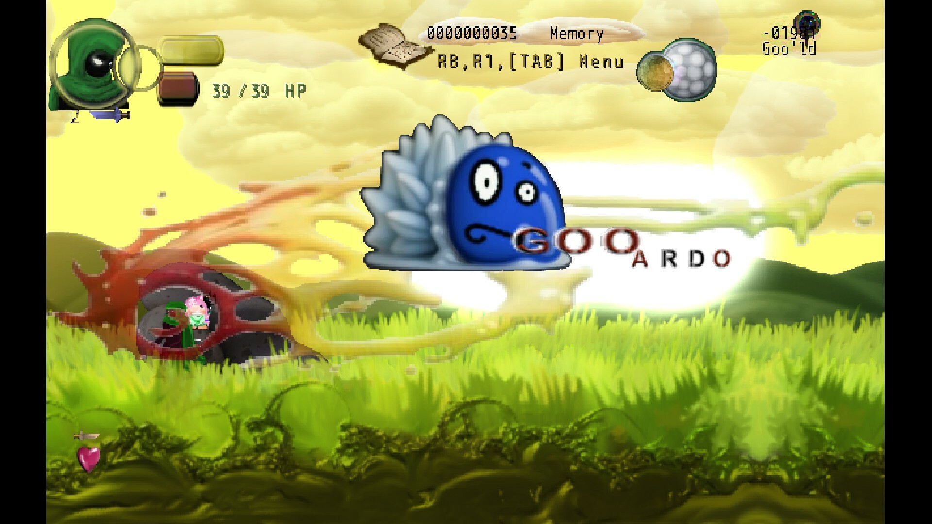 screenshot of a land Goo's crazy 7