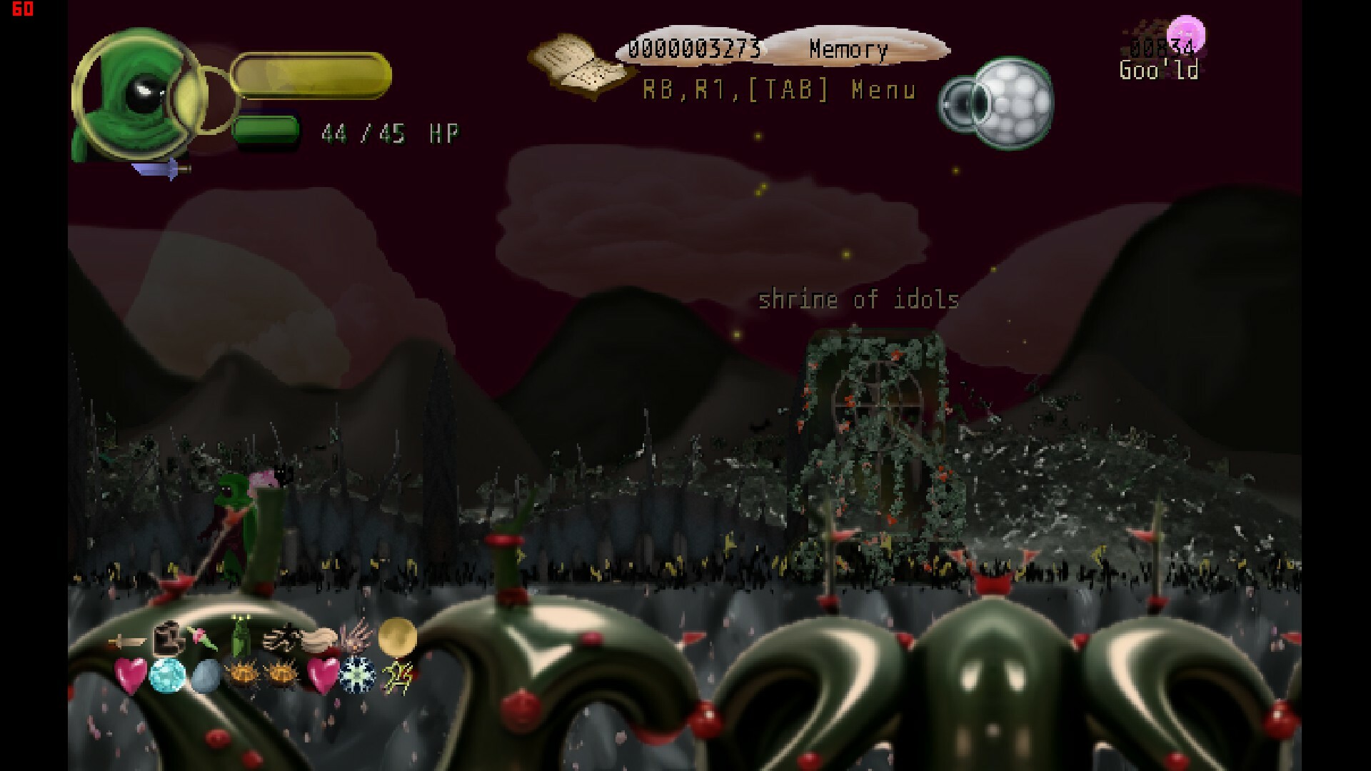 screenshot of a land Goo's crazy 1