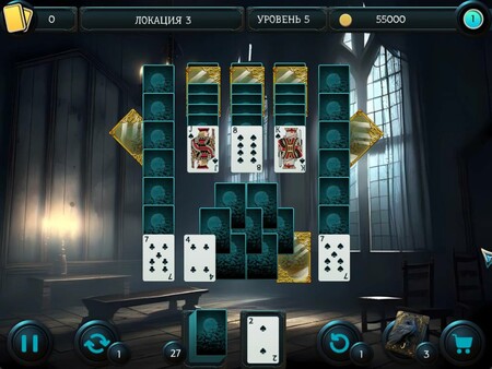 Screenshot z Mystery Solitaire. The Black Raven 4