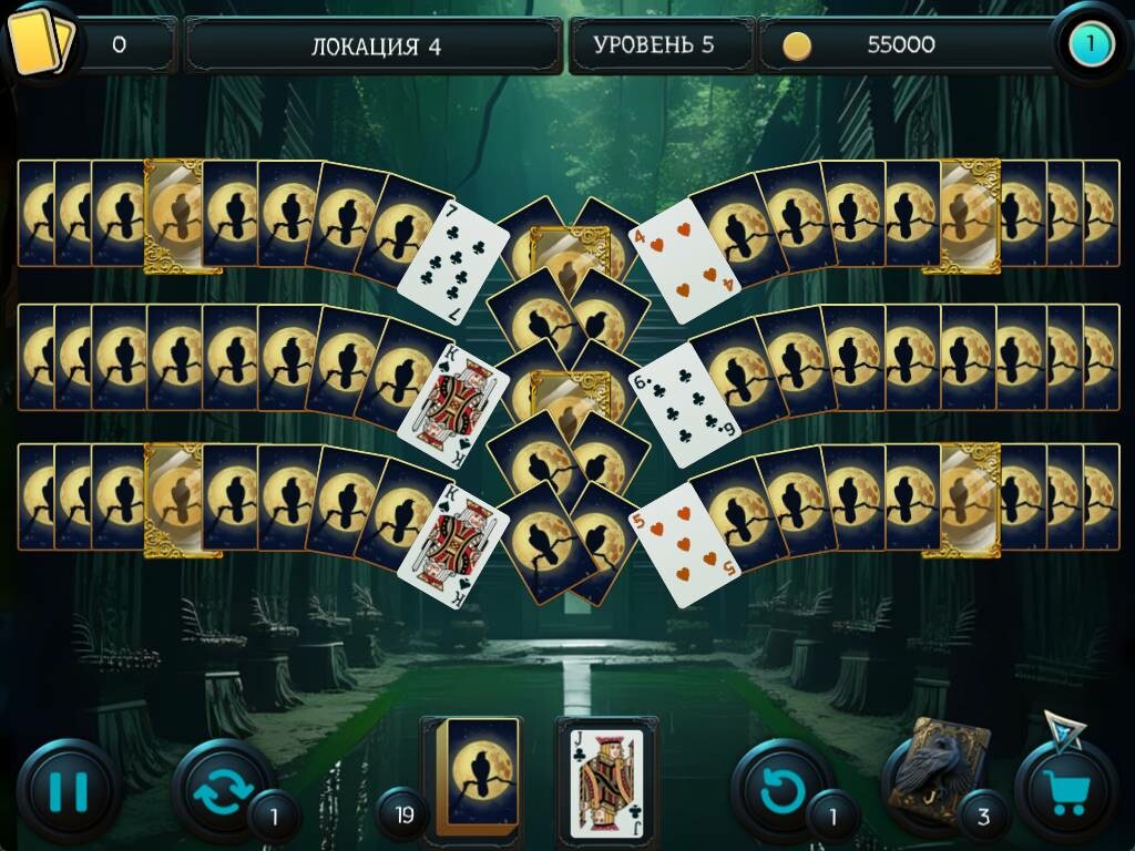 Скриншот игры Mystery Solitaire. The Black Raven 4 - 4