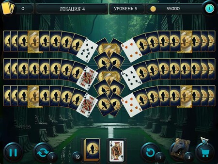 Screenshot z Mystery Solitaire. The Black Raven 4