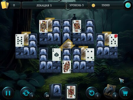 Screenshot z Mystery Solitaire. The Black Raven 4