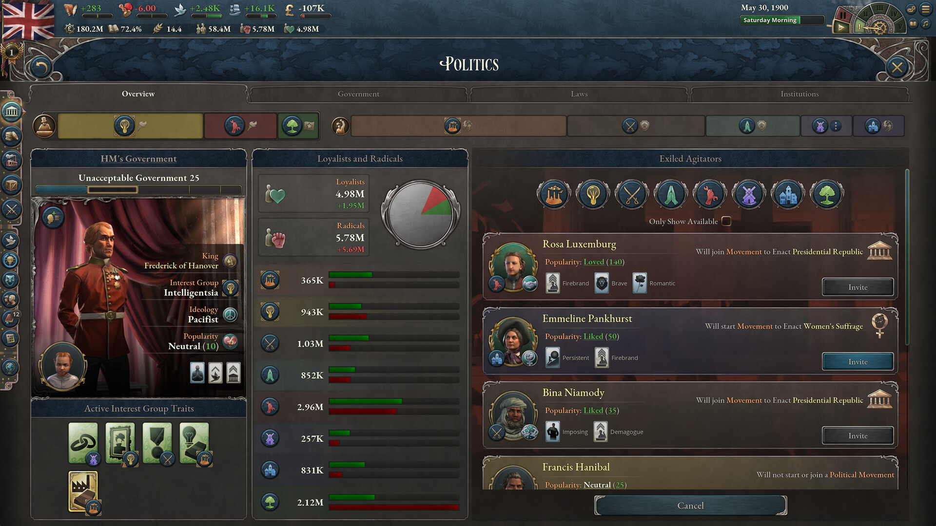 Victoria 3: Voice of the People Featured Screenshot #1