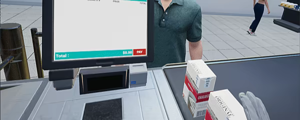 Mini-Market Simulator VR video 2