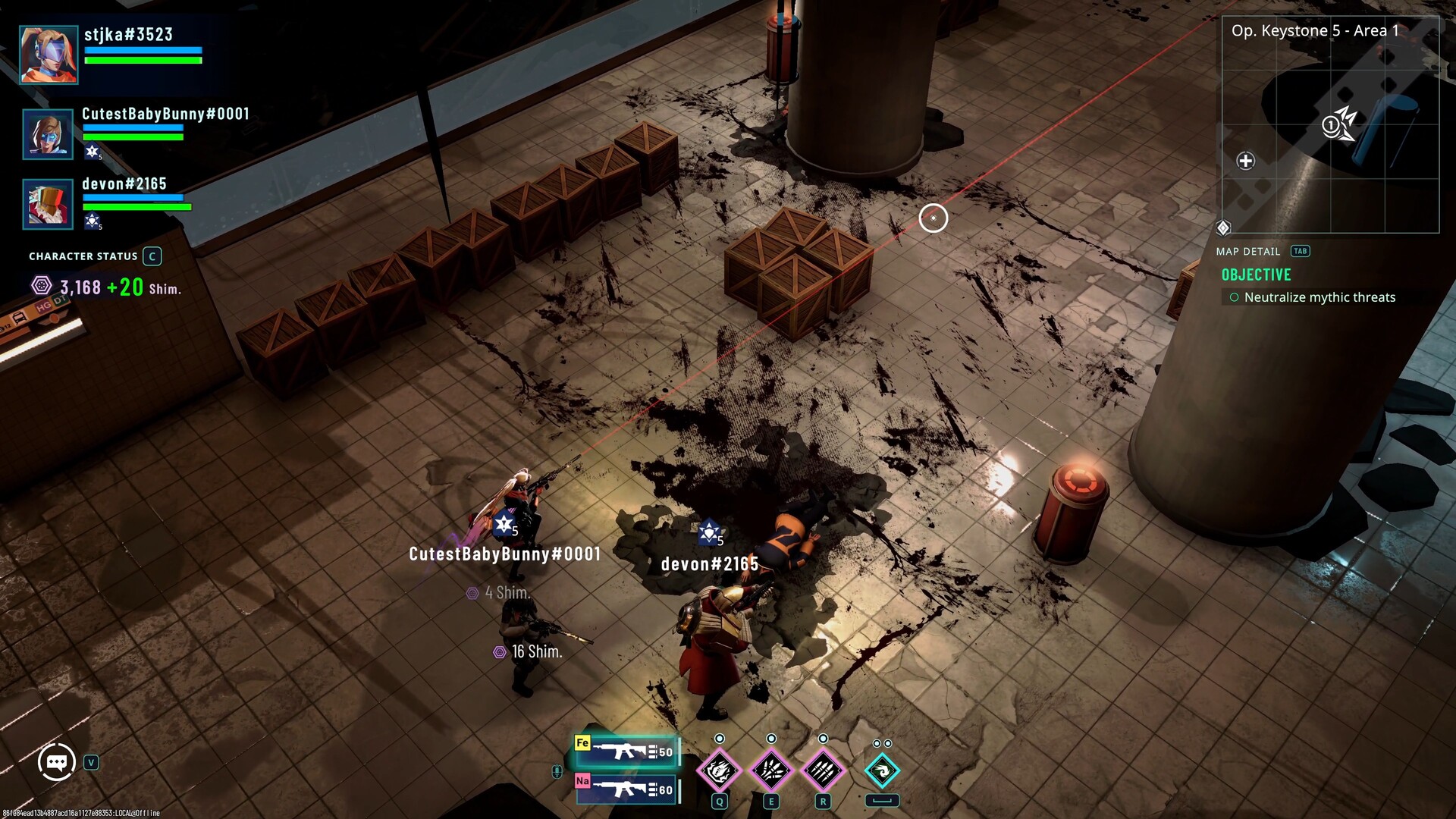 A Weaver activating a rift ability while enemies close in