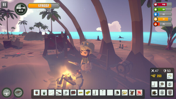 Screenshot z Surviving Skeleton Island