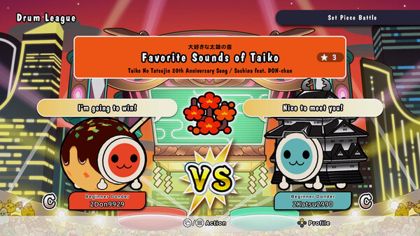 Screenshot z Taiko no Tatsujin: Rhythm Festival