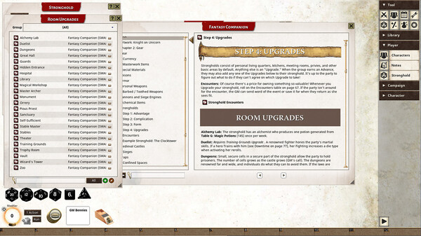 Fantasy Grounds - Fantasy Companion (SWADE)
