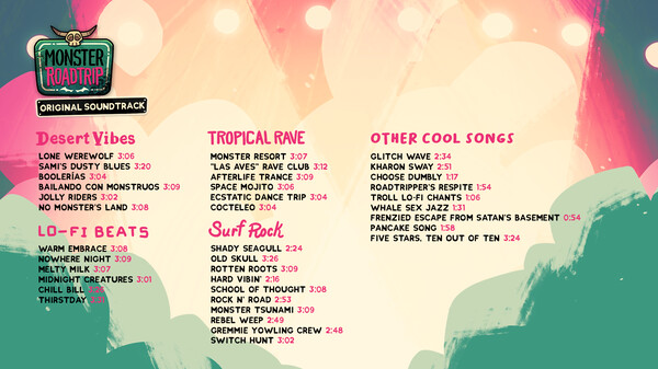 Monster Prom 3: Monster Roadtrip Soundtrack