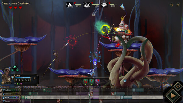 Screenshot of Tarnished Blood 🩸 [Tactic RPG] gameplay showing in-action mechanics