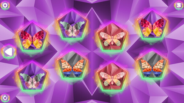 Скриншот 2 из игры Poly Memory: Butterflies