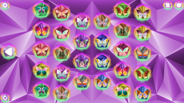 Скриншот 1 из игры Poly Memory: Butterflies
