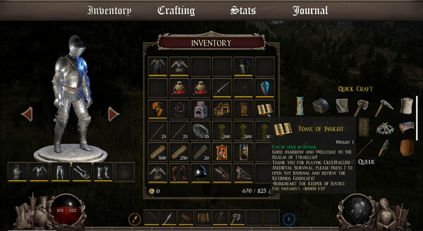 Crestfallen: Medieval Survival game for Linux 1