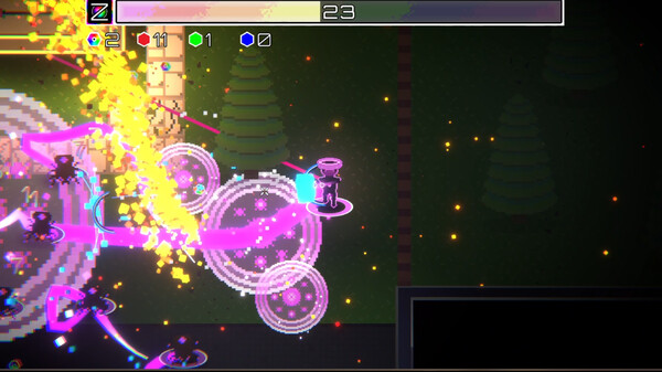 Screenshot of Chromatic Shift gameplay showing in-action mechanics