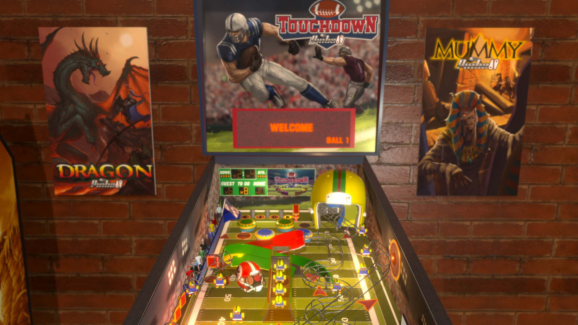 #3. Touchdown Pinball (Steam) Bởi: Super PowerUp Games