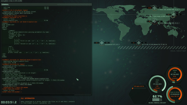 Screenshot z Hacker Evolution IMMERSION Screenshot z Hacker Evolution IMMERSION