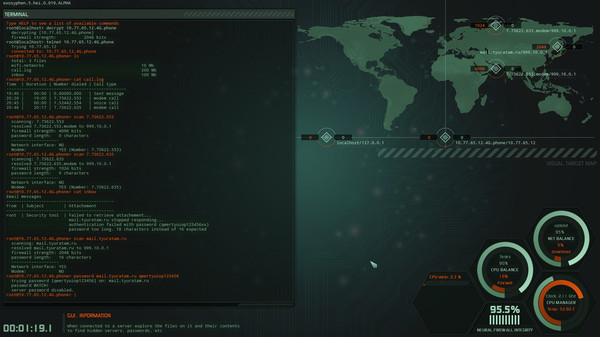 Screenshot z Hacker Evolution IMMERSION Screenshot z Hacker Evolution IMMERSION