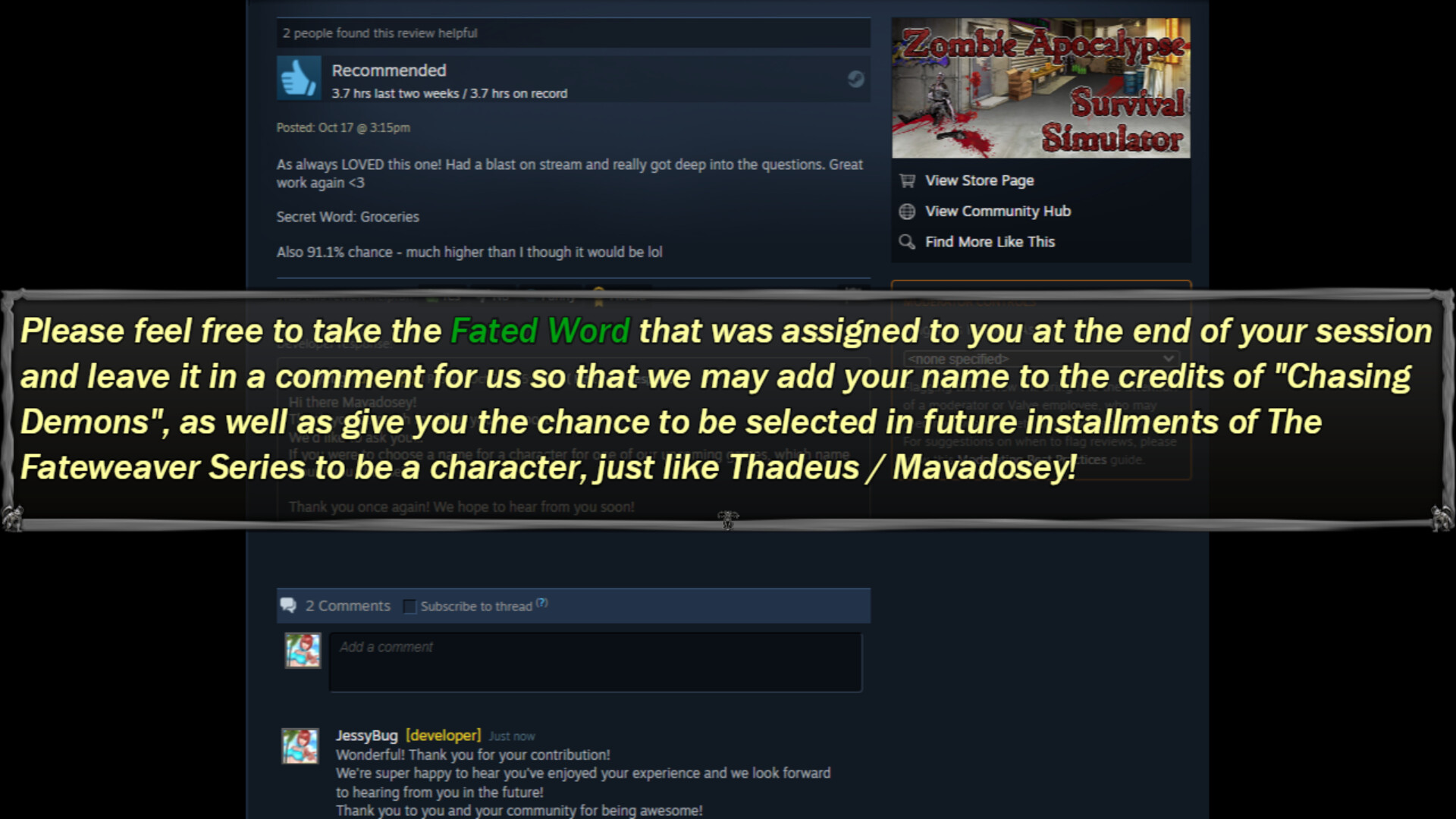 #3. Fateweaver: Smash or Pass (Steam) 由: Randumb Studios