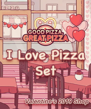 Good Pizza, Great Pizza - I Love Pizza Set - Valentine's 2019 Shop