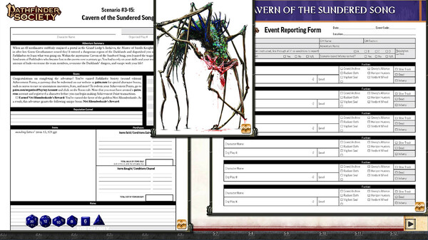 Fantasy Grounds - Pathfinder 2 RPG - Pathfinder Society Scenario #3-15: Cavern of the Sundered Song