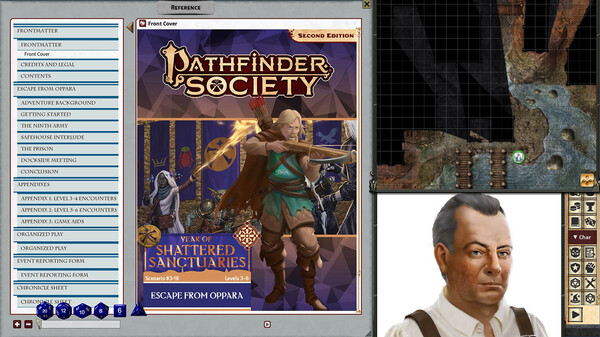 Fantasy Grounds - Pathfinder 2 RPG - Pathfinder Society Scenario #3-16: Escape from Oppara