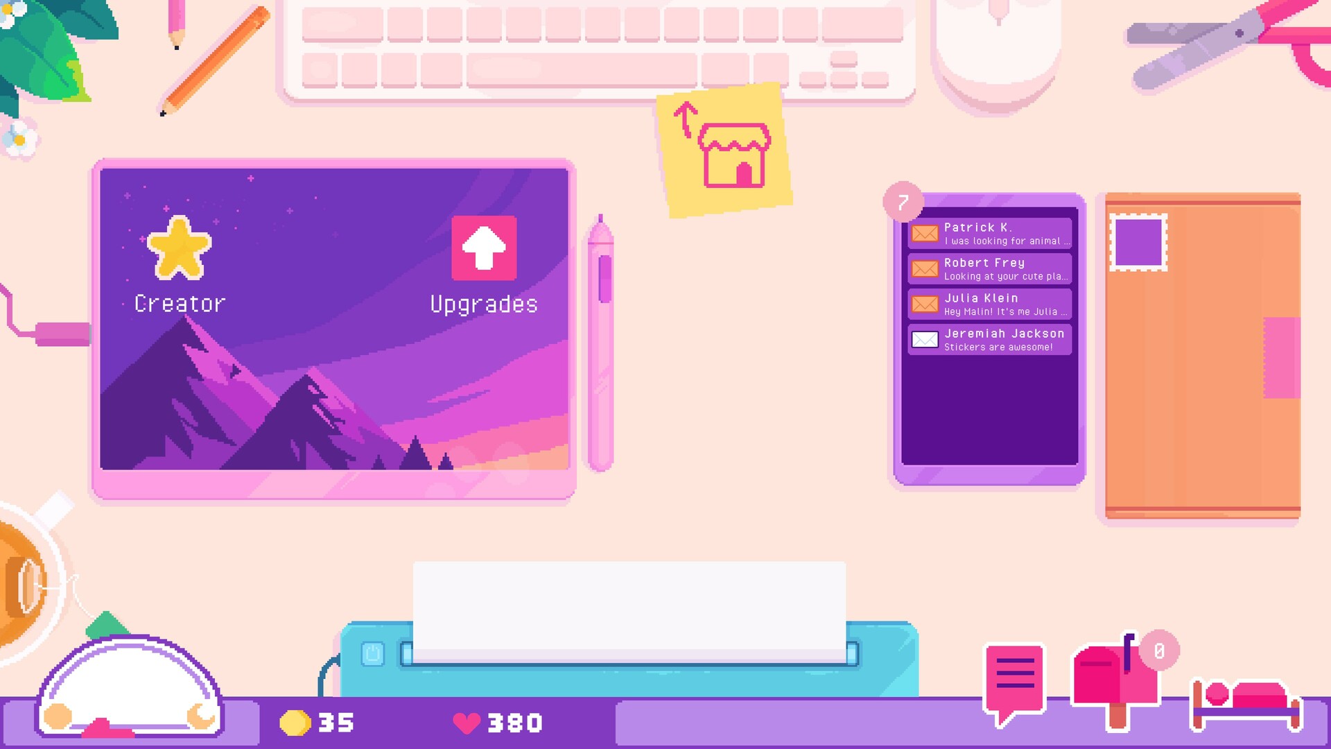 Screenshot Sticky Business
