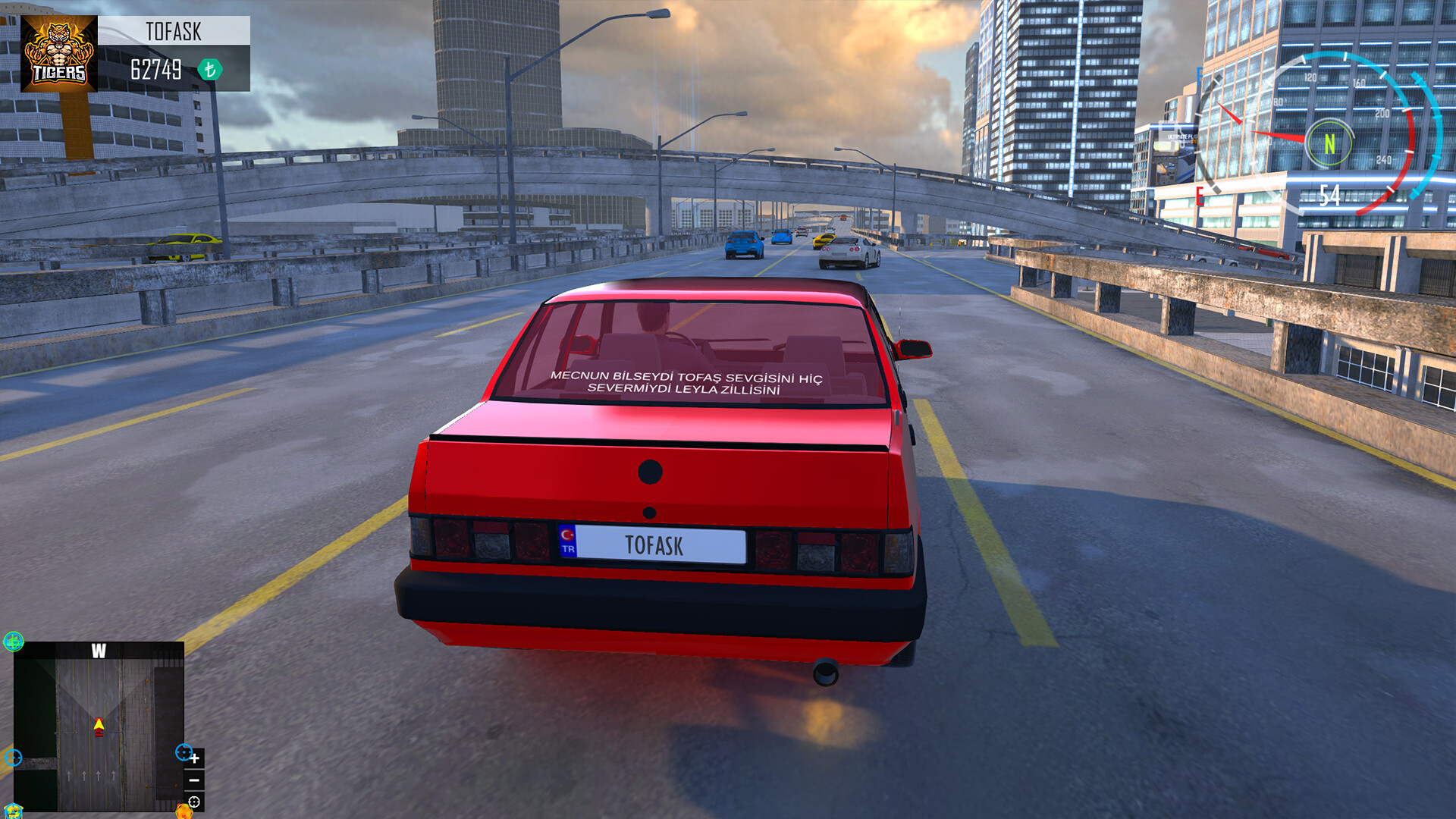 Tofas Sahin: Online Car Driving