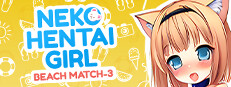 Neko Hentai Girl: Beach Match-3 game cover