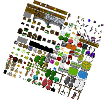 RPG Maker MZ - Pixel Pack 1 Characters - Faces - Tilesets