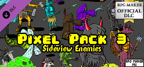 RPG Maker MV - Pixel Pack 3 Sideview Enemies banner image