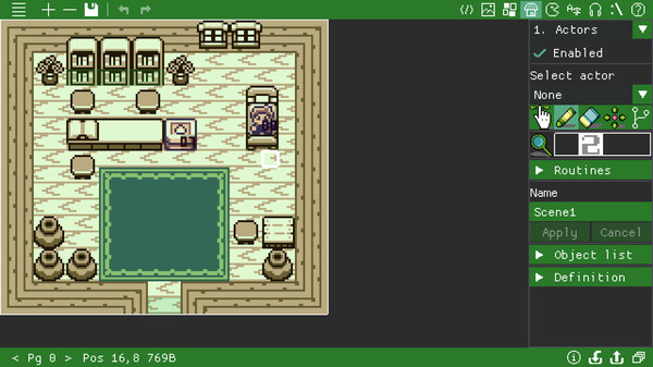 Screenshot z GB BASIC
