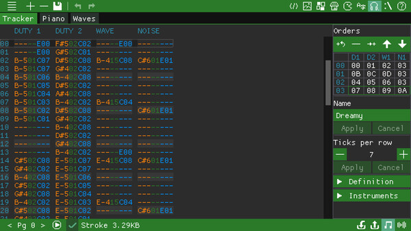 Screenshot z GB BASIC