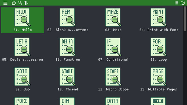 Screenshot z GB BASIC