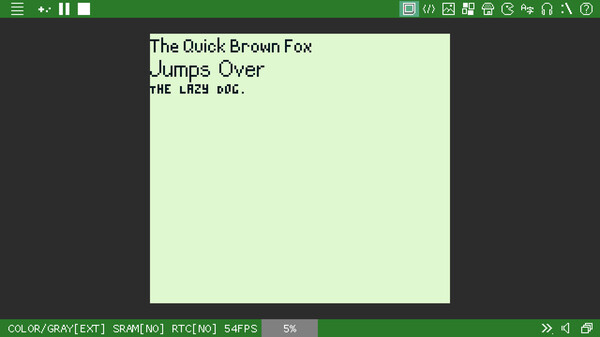 Screenshot z GB BASIC