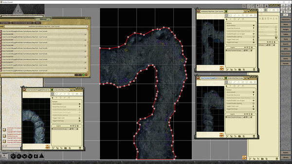 Fantasy Grounds - Pathfinder RPG - GameMastery Map Pack: Cave Tunnels