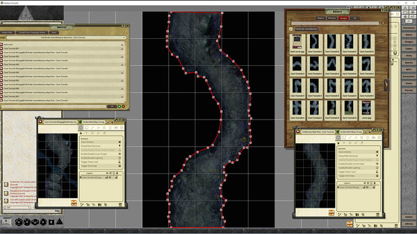 Fantasy Grounds - Pathfinder RPG - GameMastery Map Pack: Cave Tunnels