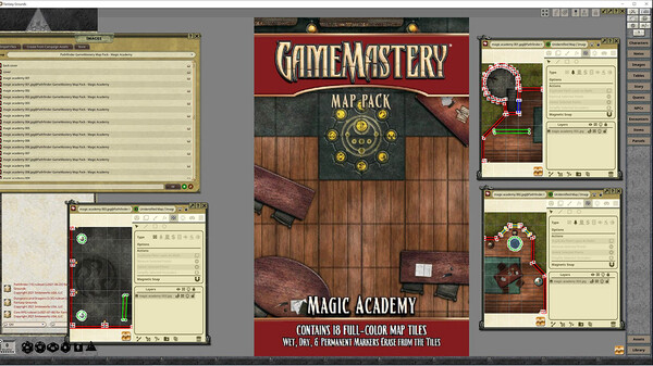 Fantasy Grounds - Pathfinder RPG - GameMastery Map Pack: Magic Academy