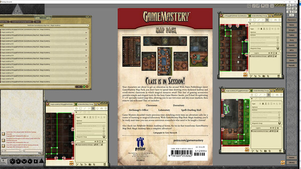Fantasy Grounds - Pathfinder RPG - GameMastery Map Pack: Magic Academy