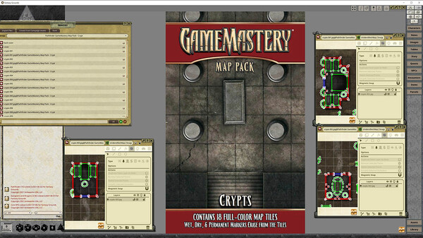 Fantasy Grounds - Pathfinder RPG - GameMastery Map Pack: Crypts