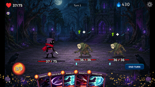 Screenshot of Slayer Souls gameplay showing in-action mechanics