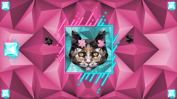 Скриншот 2 из игры Poly Jigsaw: Cats