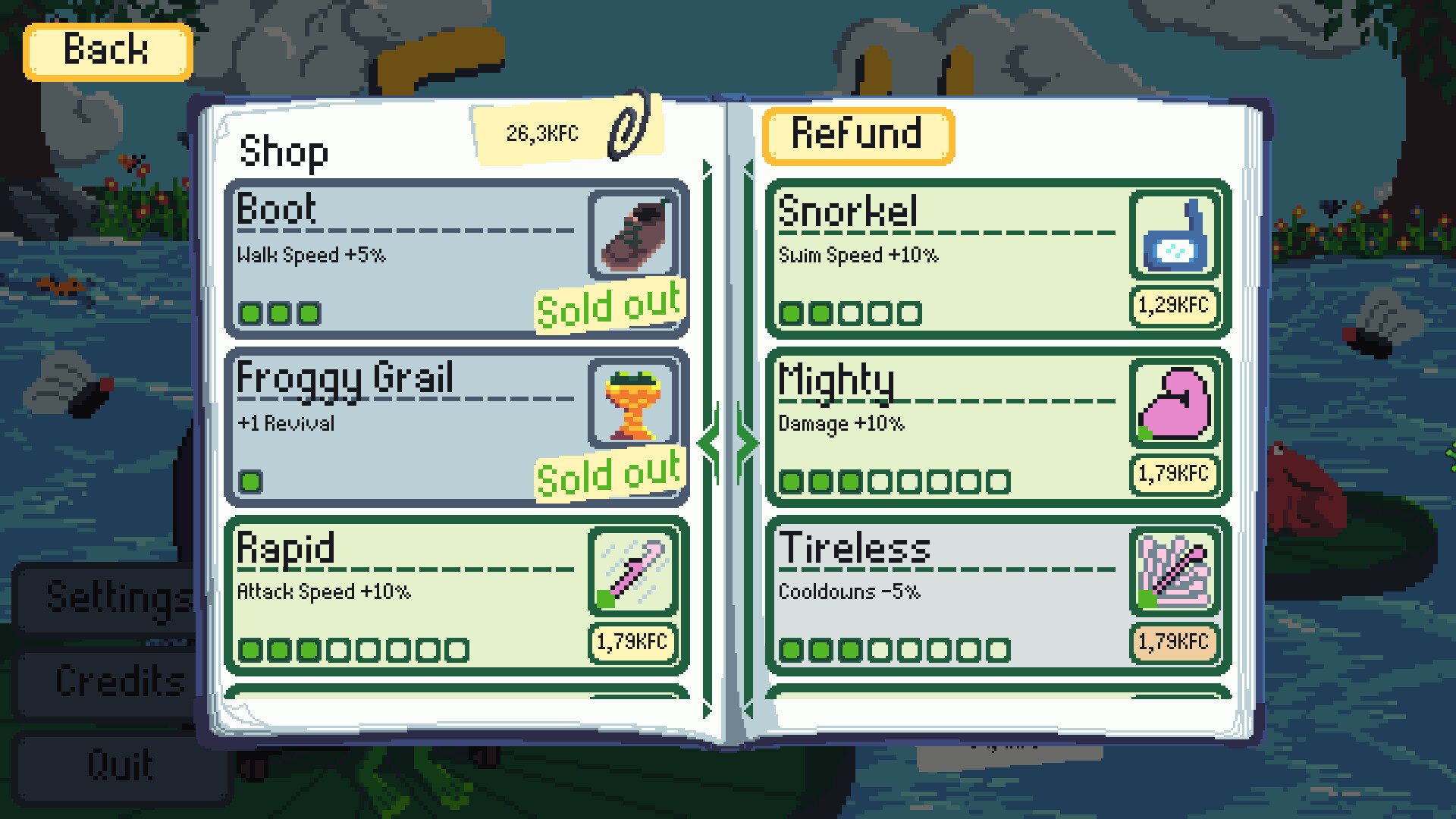 Screenshot of Froguelike.