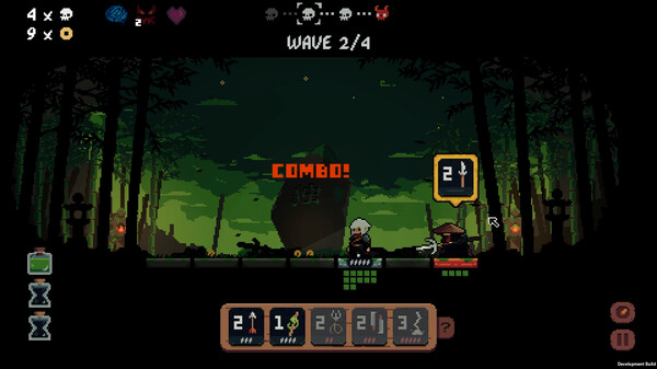 Screenshot of Shogun Showdown: Prologue gameplay showing in-action mechanics