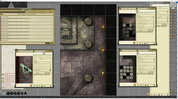Fantasy Grounds - Pathfinder RPG - GameMastery Map Pack: Dungeon Sites